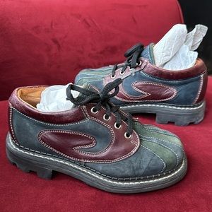 Fluevog Derby Swirl Sz. 4 mens/6 womens